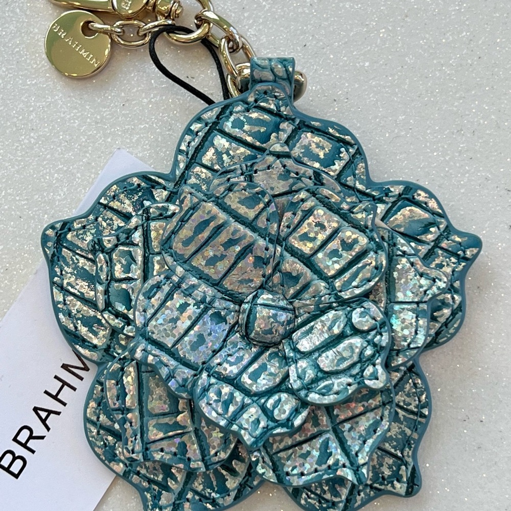 Brahmin Arctic Blue Magnolia Tassel